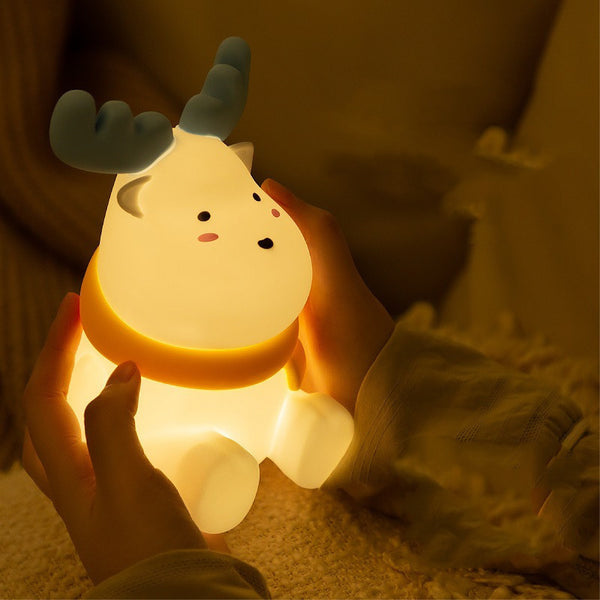 Children's Moose Shape Silicone LED Night