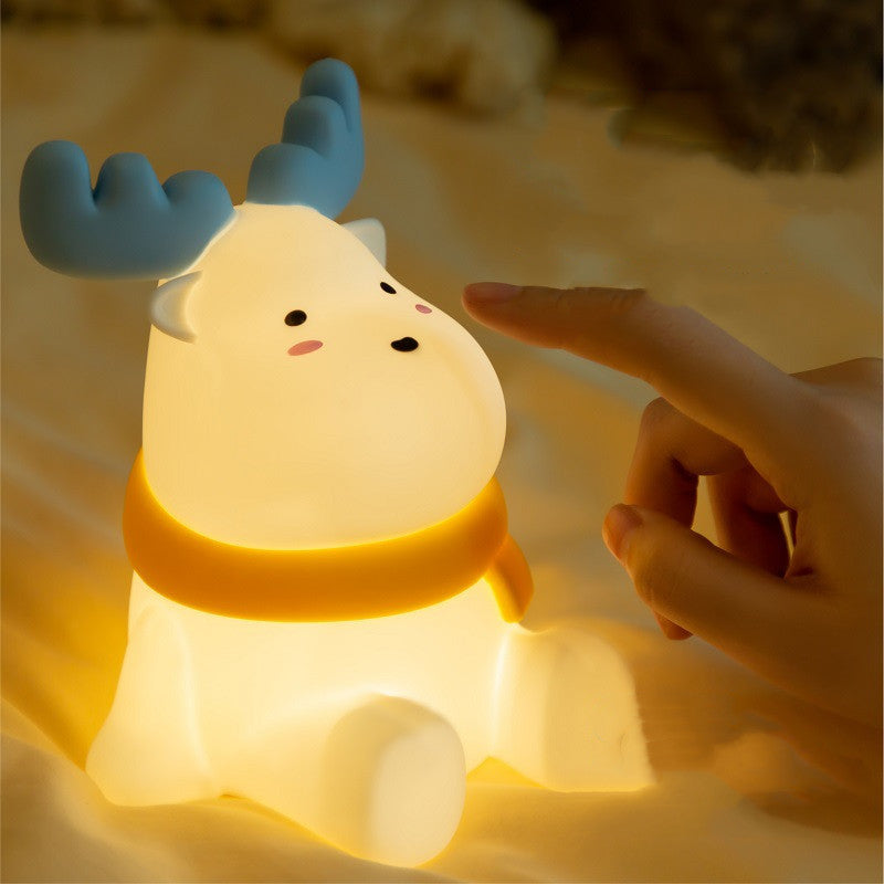 Children's Moose Shape Silicone LED Night