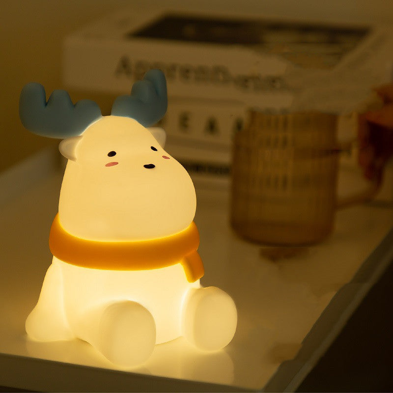 Children's Moose Shape Silicone LED Night